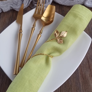 Bruiloftsservetten bulk, Chartreuse linnen servetten voor bruiloft, natuurlijke stoffen servetten met franjes boerderijdecor, dinercocktailservetten op maat