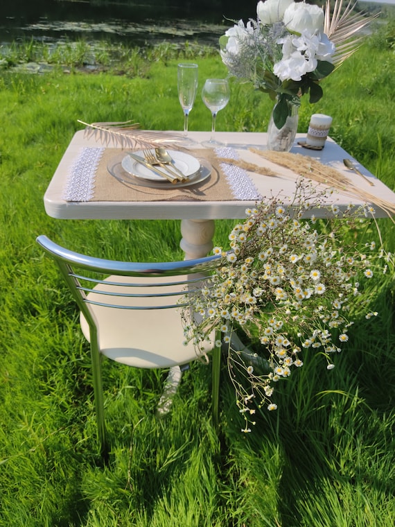 Platzsets mit Spitze zur Hochzeit, Natürliche Tischsets 2er Set, 4, 8, 10, Tischdekoration