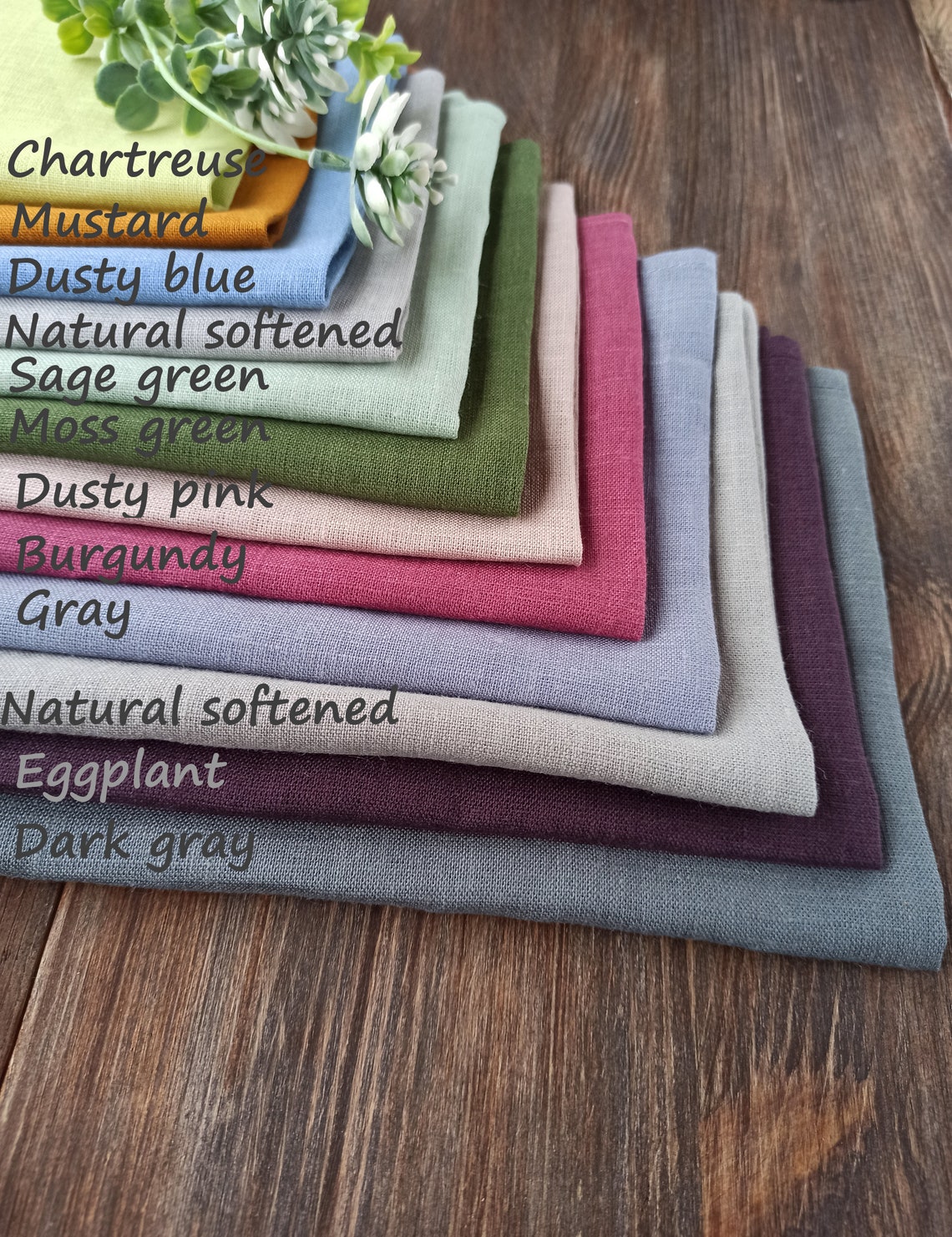 Light pink linen napkins Cloth napkins for Wedding Washed Etsy