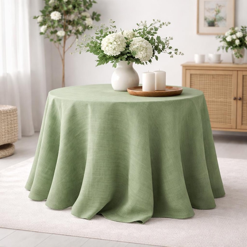 DecorWeddingGifts Linen Tablecloth - Thumbnail 4