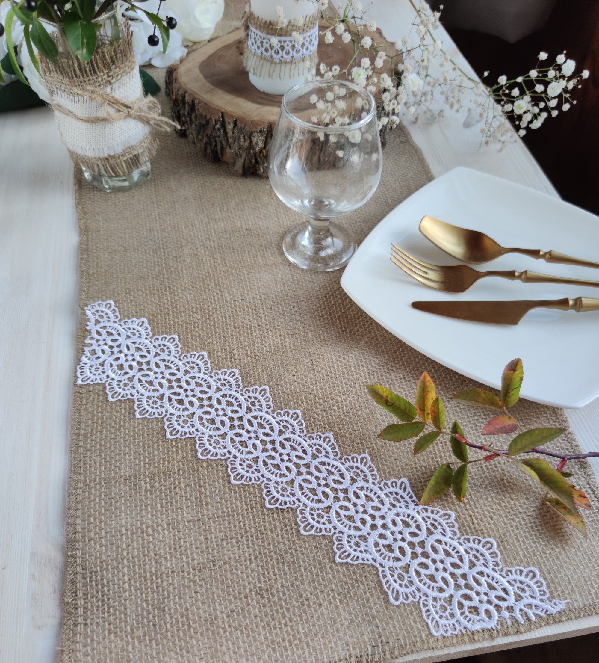 Lace Ribbon : , Burlap for Wedding and Special Events