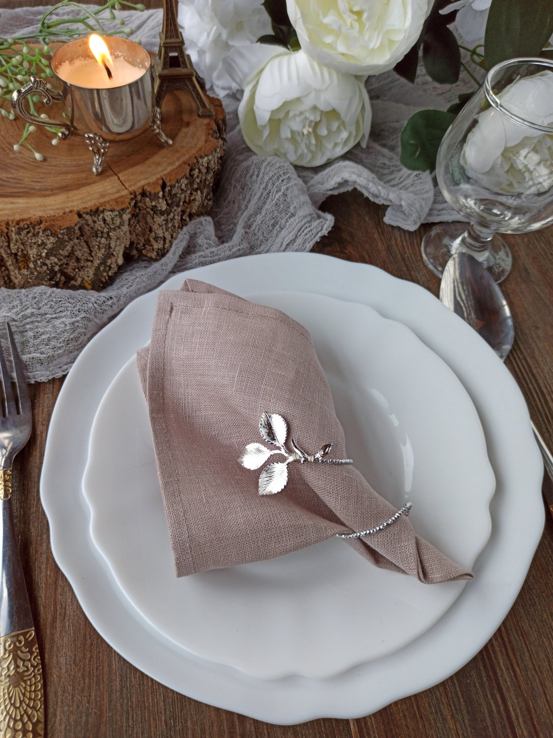 Cloth napkins beige Organic linen napkins for Wedding linen Etsy