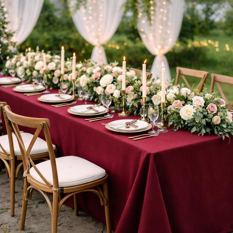 DecorWeddingGifts Linen Tablecloth