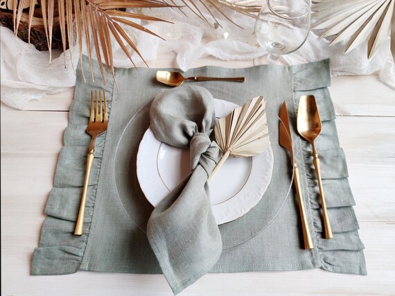 Stevie Linen Napkin Set –