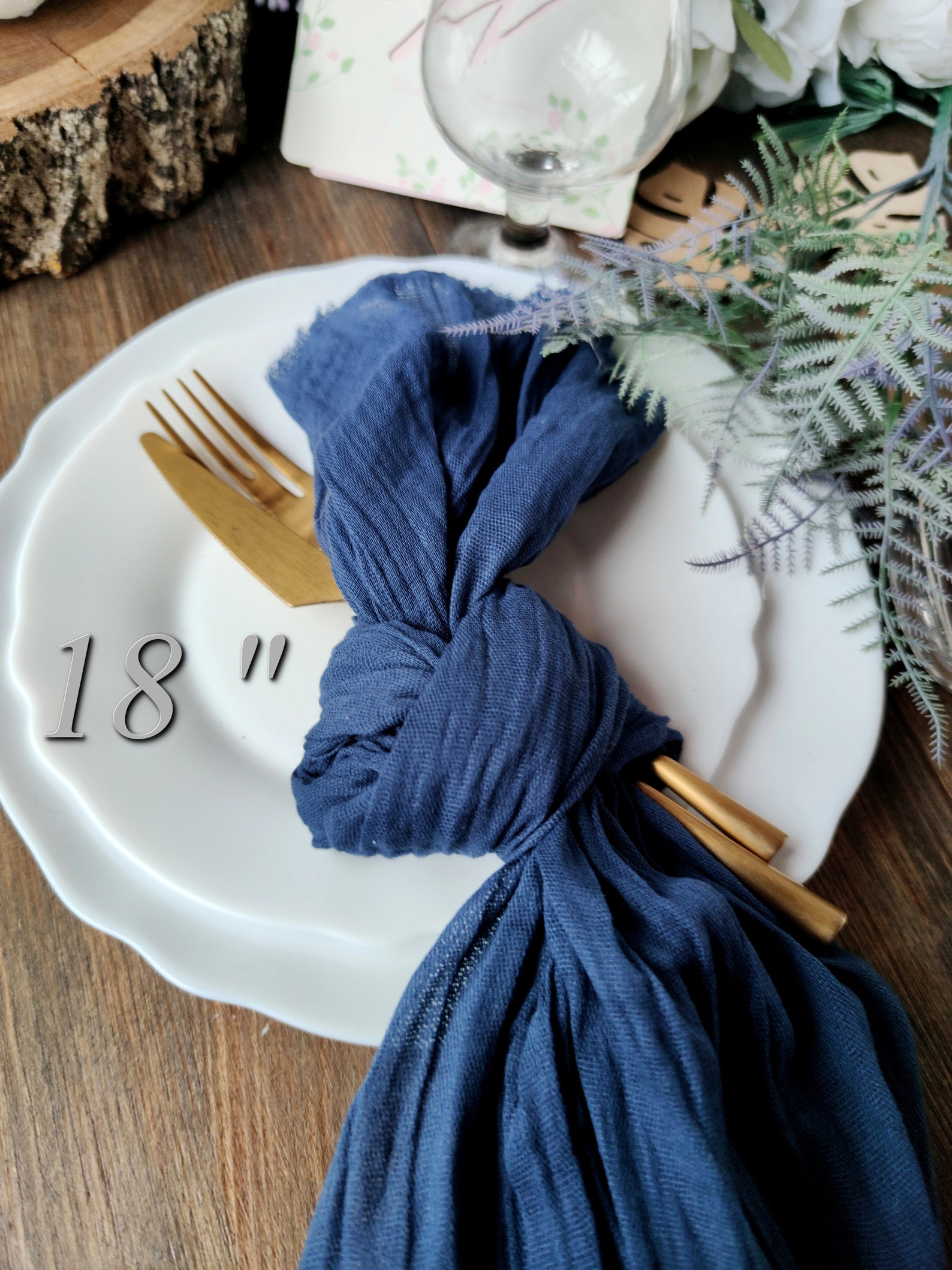 Baby blue gauze napkins for wedding Cheesecloth napkins Etsy