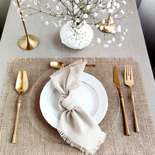 Burlap Placemats - Etsy