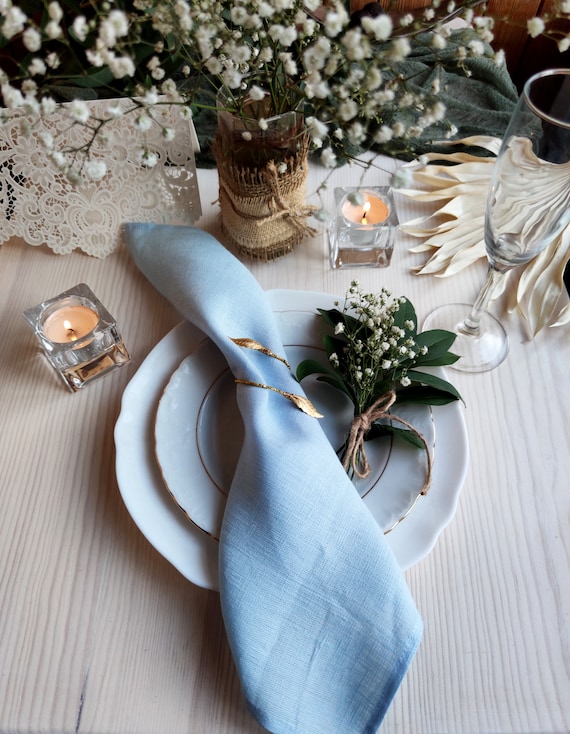 Linen dinner napkins 100. Wedding linen napkins. Gray linen napkins of pure  linen. White wedding napkins. Elegant wedding napkins. Wholesale