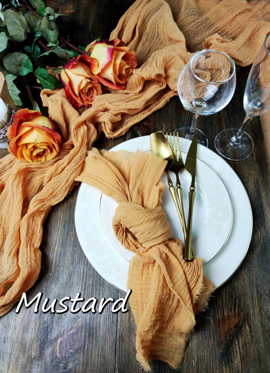 Cheesecloth napkin Rustic wedding decor Cotton gauze napkins Etsy