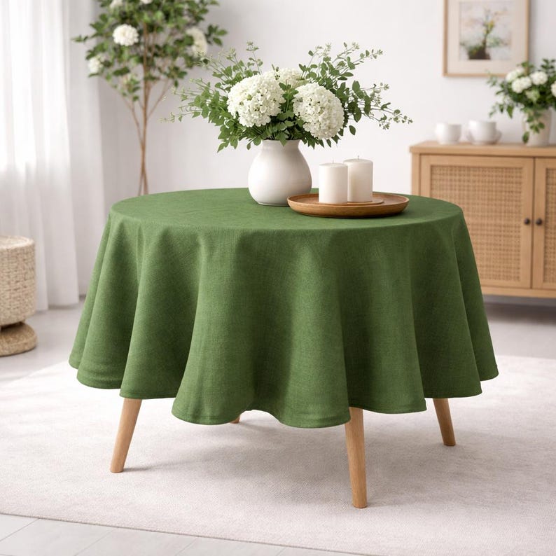 DecorWeddingGifts Linen Tablecloth - Thumbnail 3