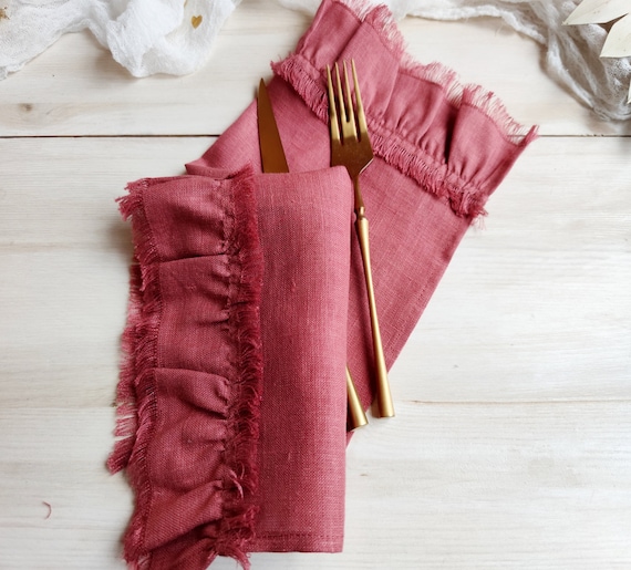 Soft Linen Hand Towel Ruffled Linen Tea Towel Linen Kitchen Towels Bulk Natural Linen Dishclothes Etsy