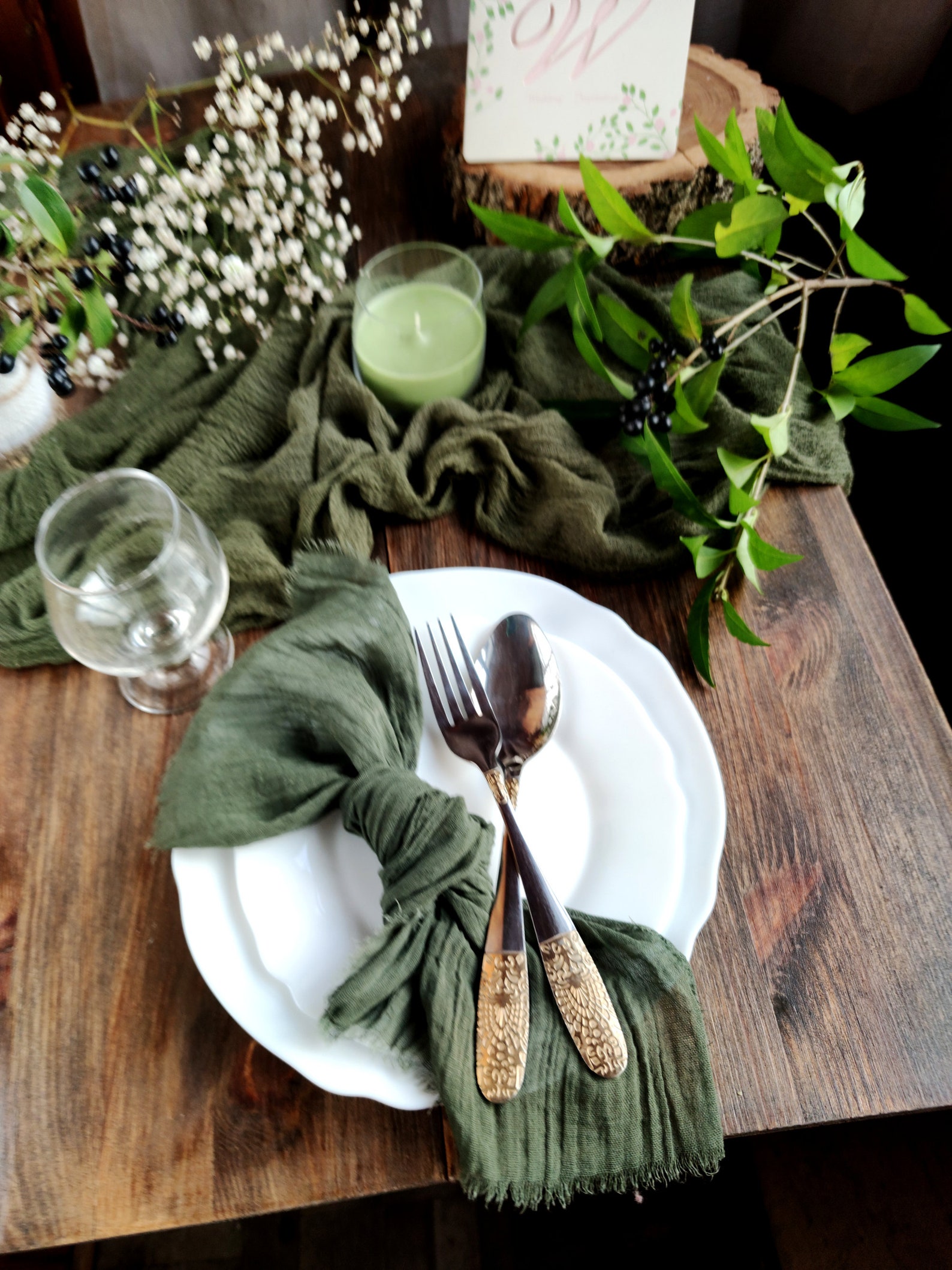 Cloth dinner napkins for wedding Beige napkins Cotton gauze Etsy