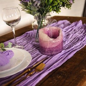 Cheese cloth runner Rustic wedding decor Gauze table runner, Boho table centerpiece, Wedding table runner Cheesecloth chair decoration