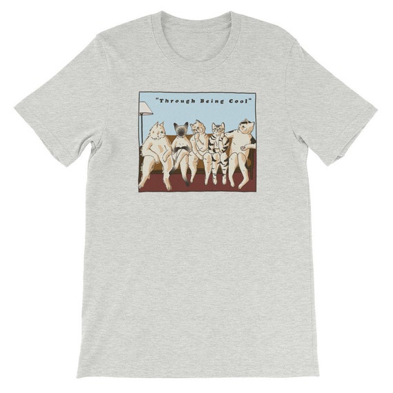 Through Being Cool T-shirt Saves the Day Band Tee Funny Cat | Etsy
