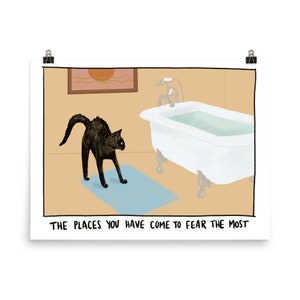 Dashboard Confessional Lyrics Artwork, Black Cat Lover Print, The Places You Have Come to Fear the Most Poster