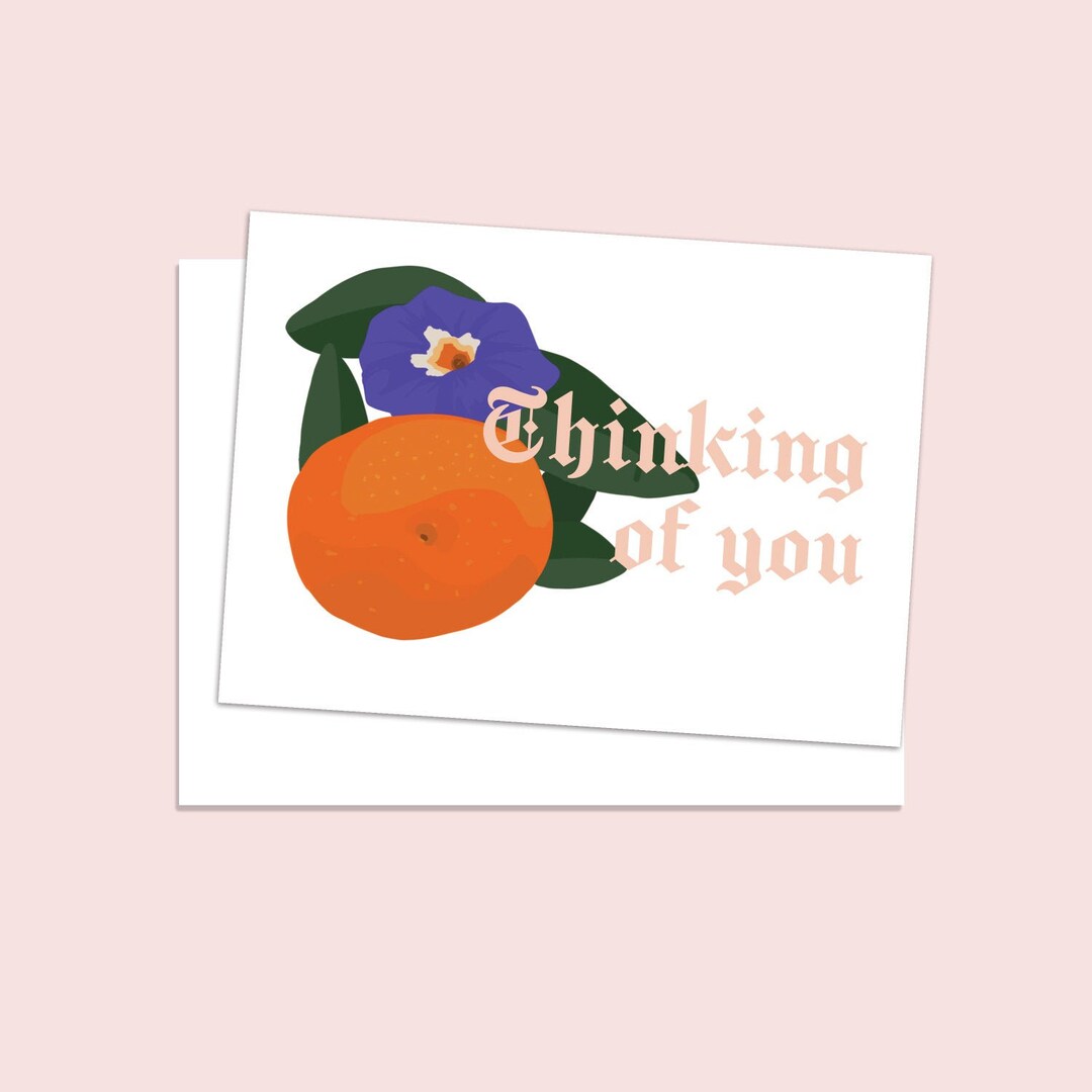 Thinking of You Greeting Card, Digital Download, Print at Home Card - Etsy