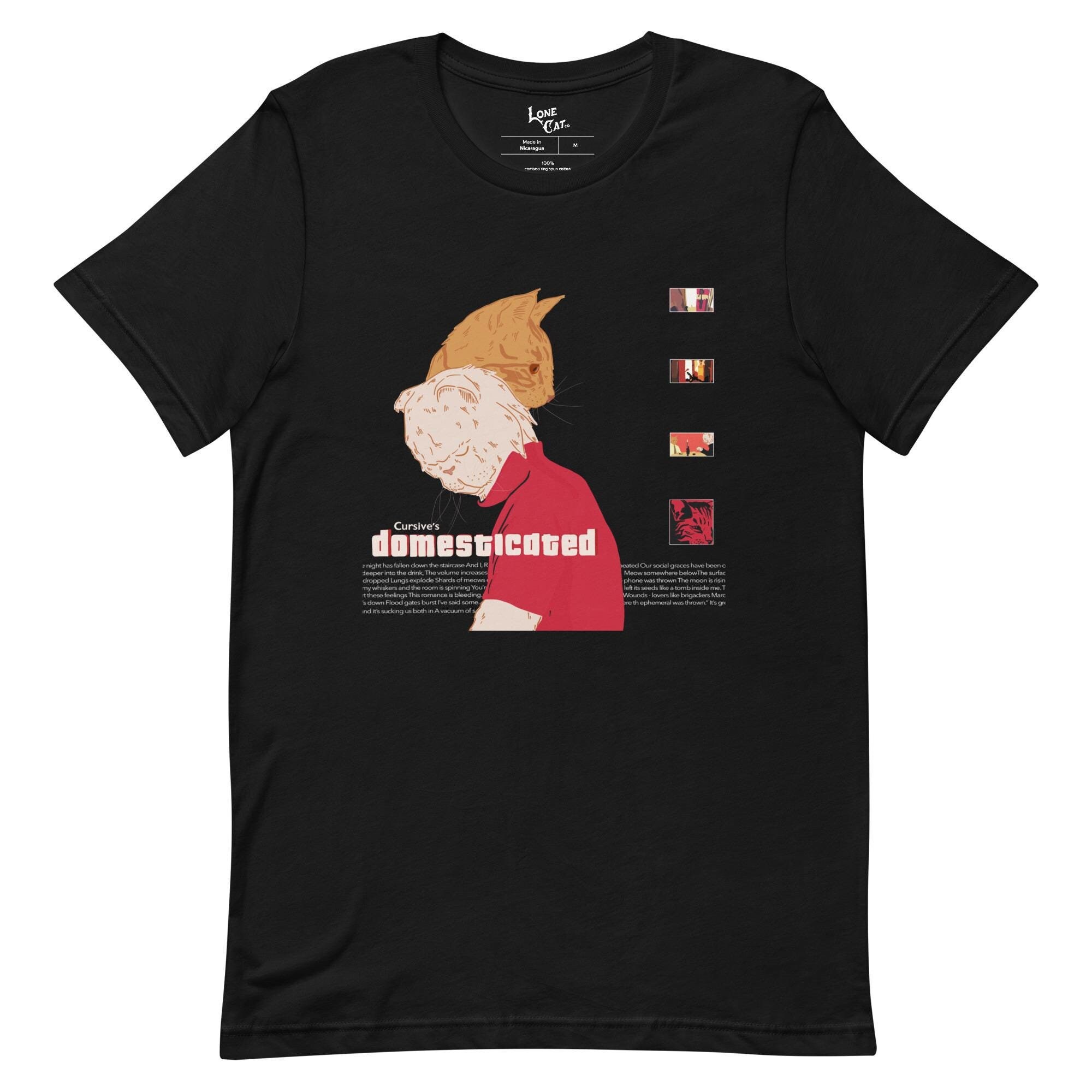 Cursive Domestica(ted) T-Shirt, Indie Rock Album Art, Emo Music Lover