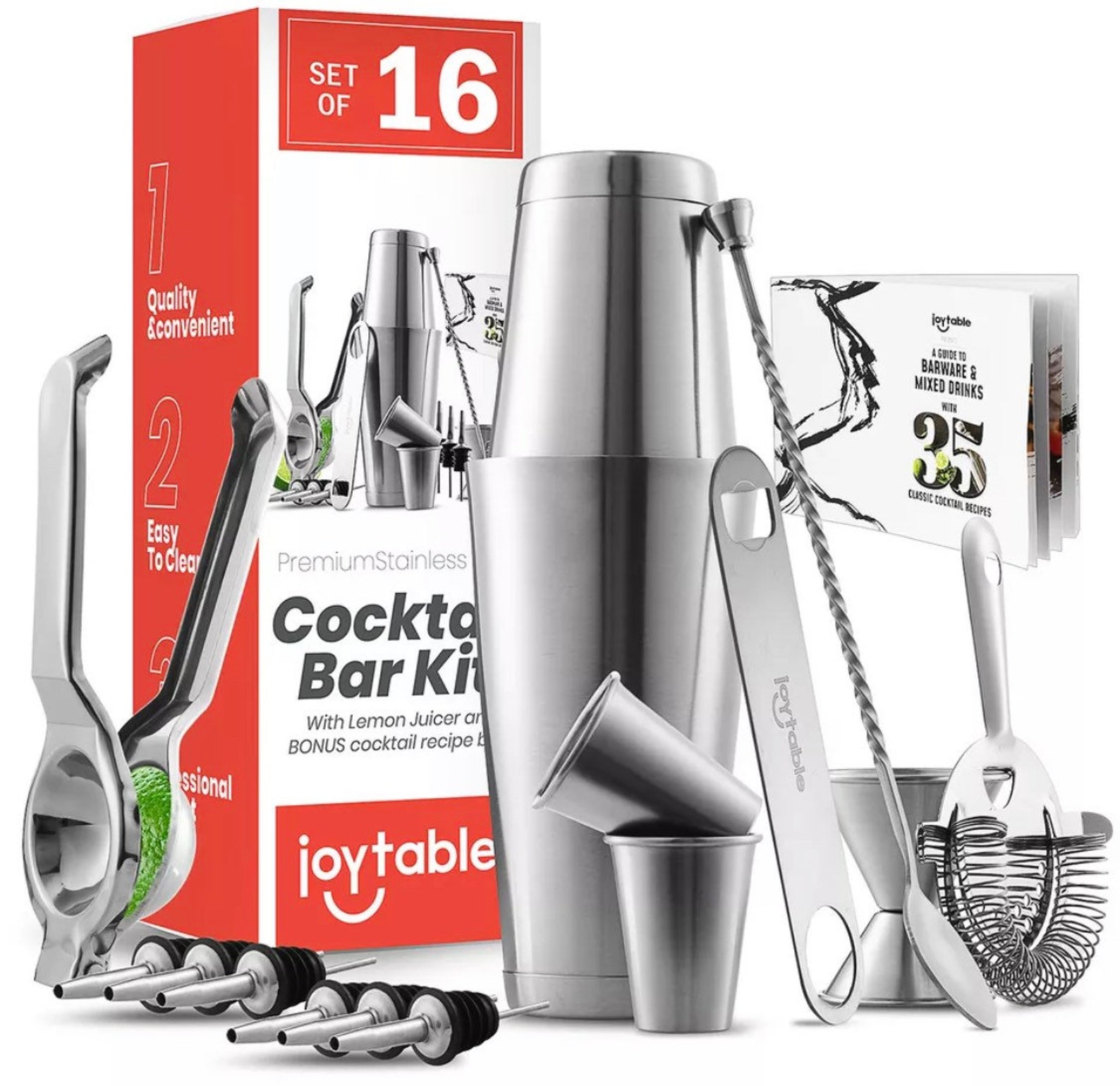 Barware Set 16 PC Bartender Kit Completo Coctelera Etsy