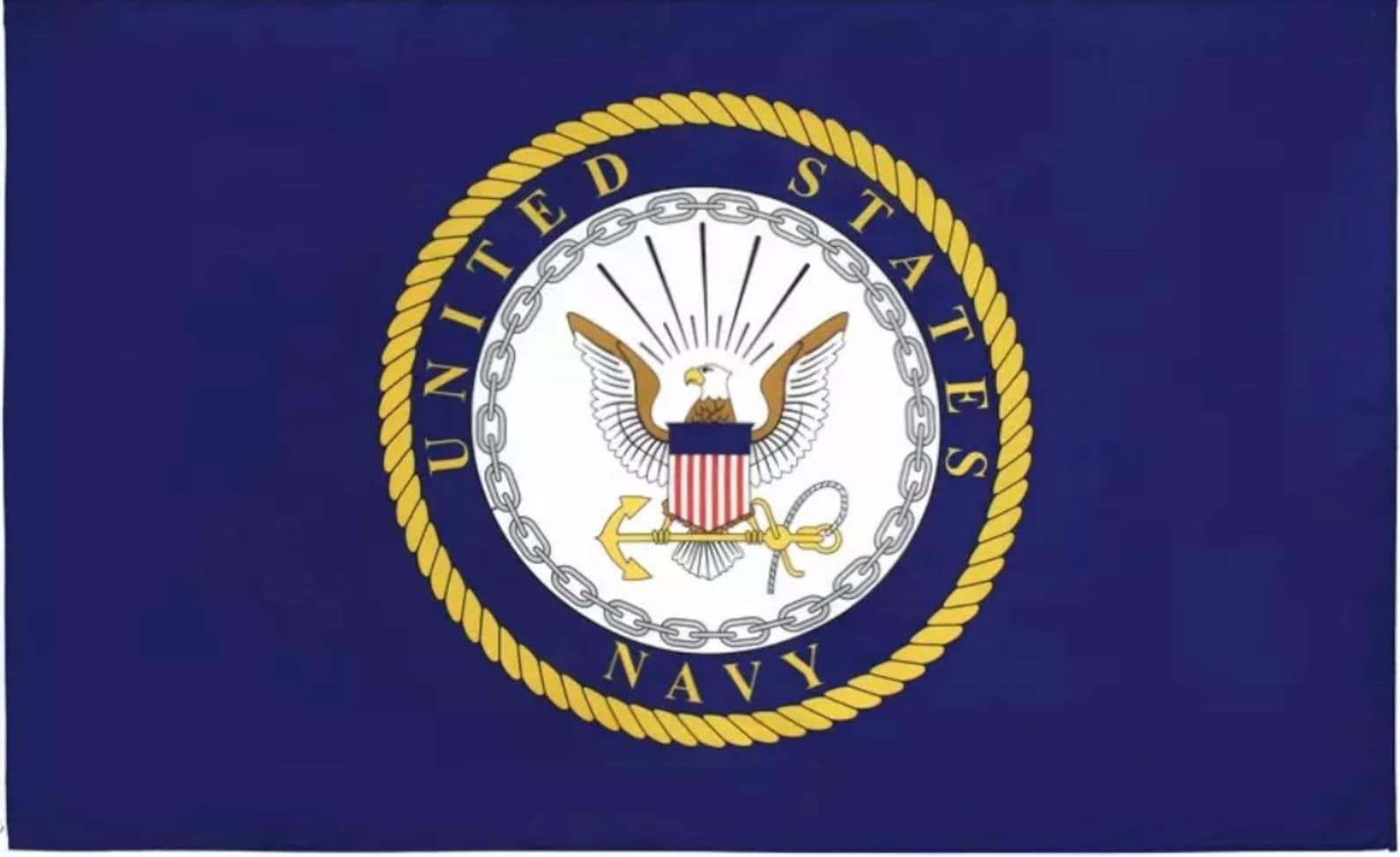 United States Navy Logo Flag