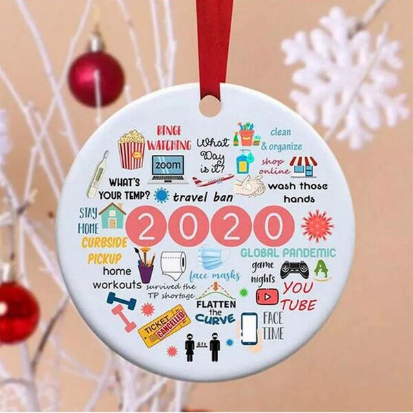 2020 Ornament Quarantine Funny Etsy