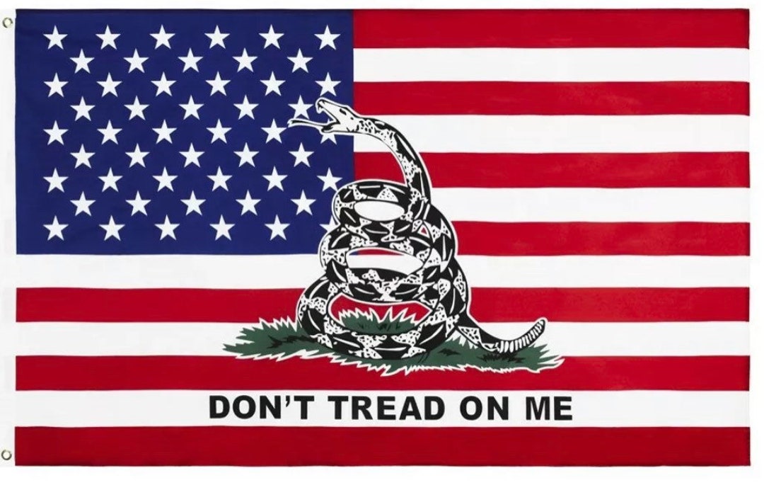 3x5ft Flag Dont Tread on Me American Flag Gadsden Timber Revolution ...