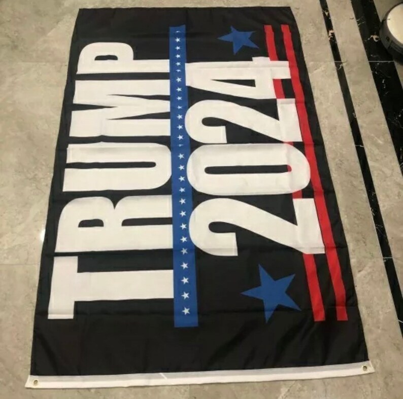 Donald Trump Flag FREE SHIPPING 2024 Black Zag USA Sign