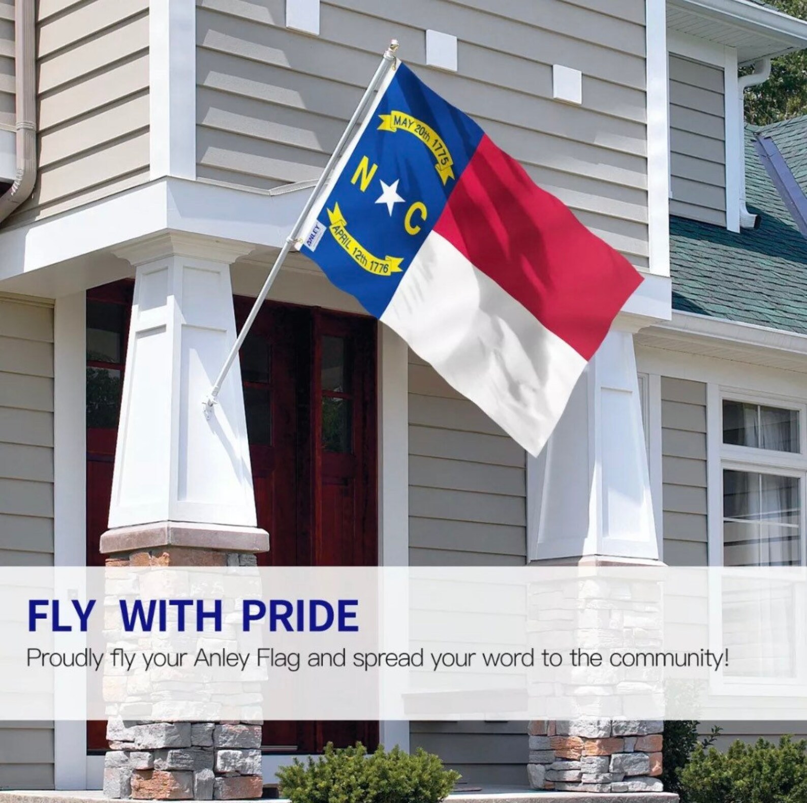 thumbnail image 2 of North Carolina State Flag – 2x3ft Polyester, NC Flag For House Or Outdoor 2 of 6