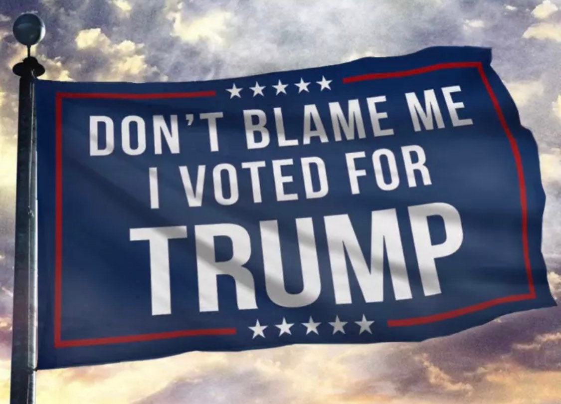 3x5FT Flag Don't Blame Me I Voted For Trump President 2024 Republican Anti Biden