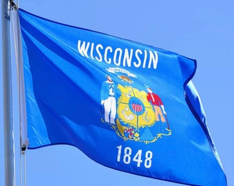 State of Wisconsin Flag 3’x5’ House Banner Sign