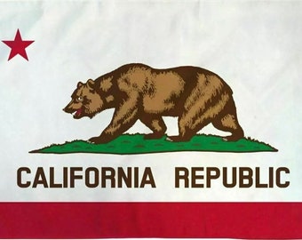 NEW California State Flag 100% All Weather Polyester with Brass Grommets 3X5 ft California Pride