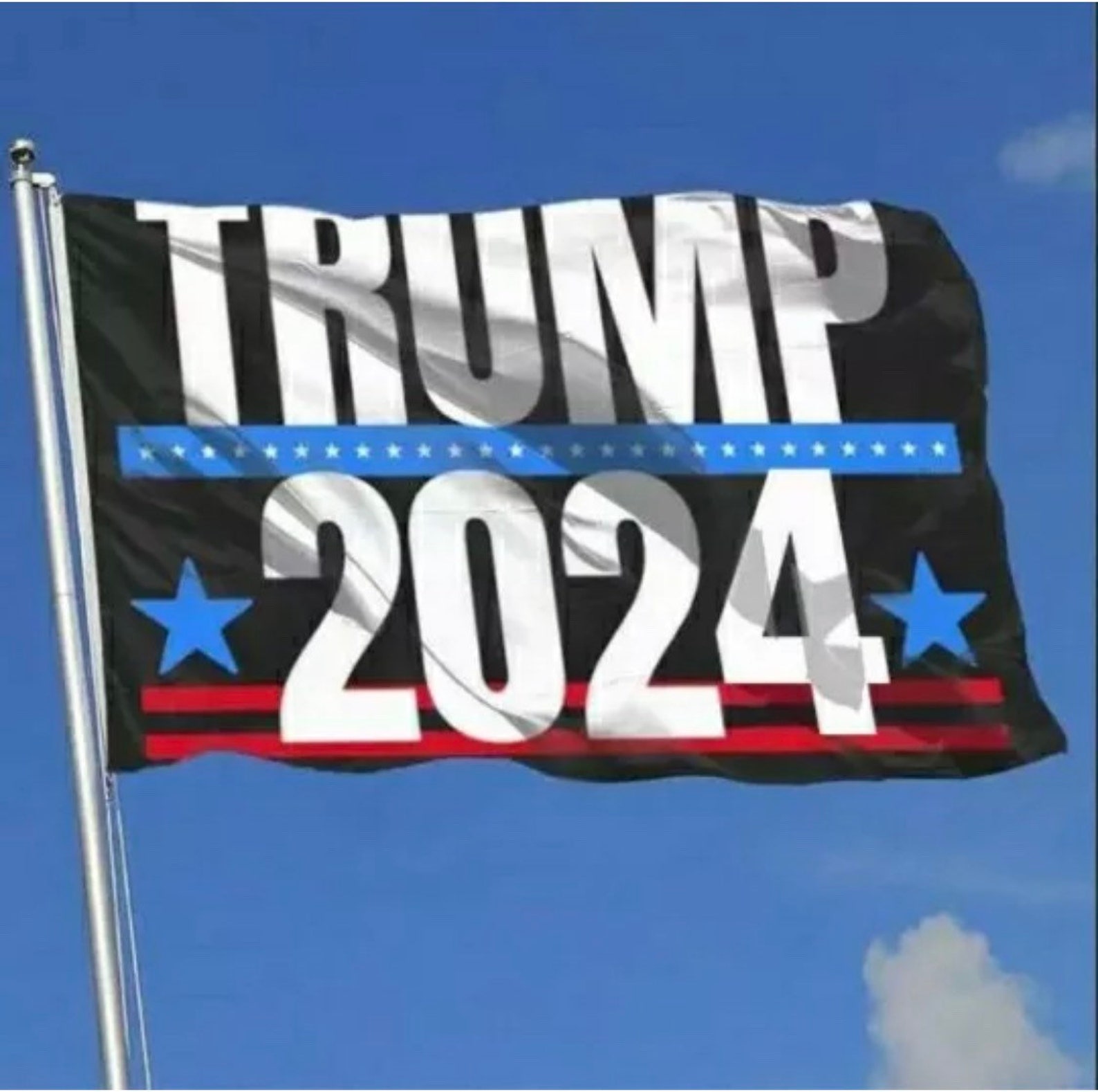 Donald Trump Bandera Envío GRATIS 2024 Negro Zag EE.UU. Cartel Etsy