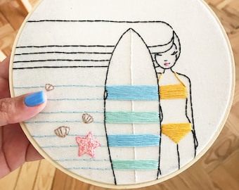Summer Girl - PDF Hand Embroidery Pattern