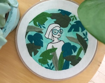 PDF pattern - Into the wild - Modern Hand Embroidery Pattern