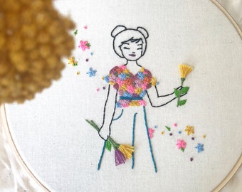 Spring Flowers - PDF Hand Embroidery Pattern