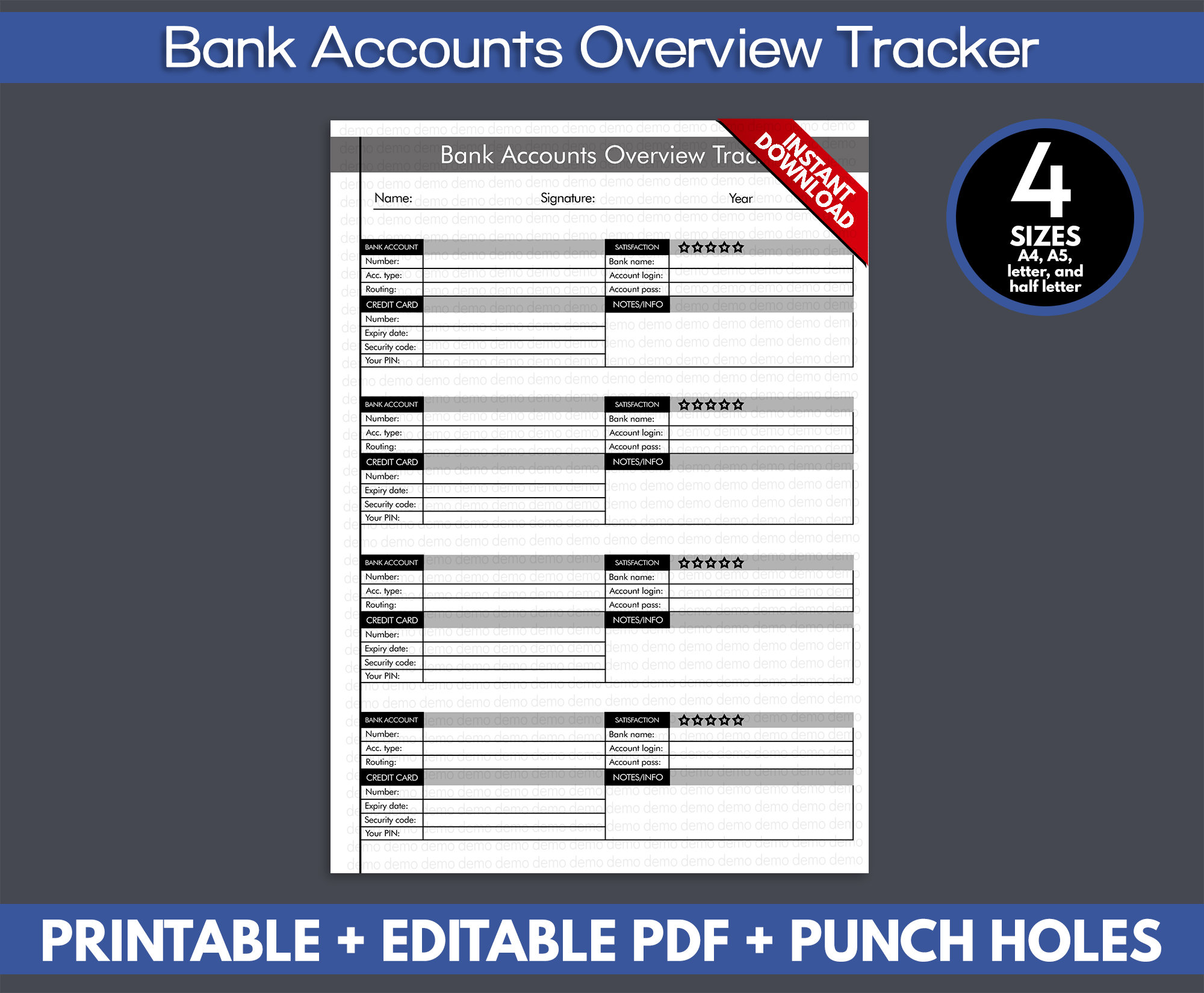 bank account tracker printable bank account tracker printable