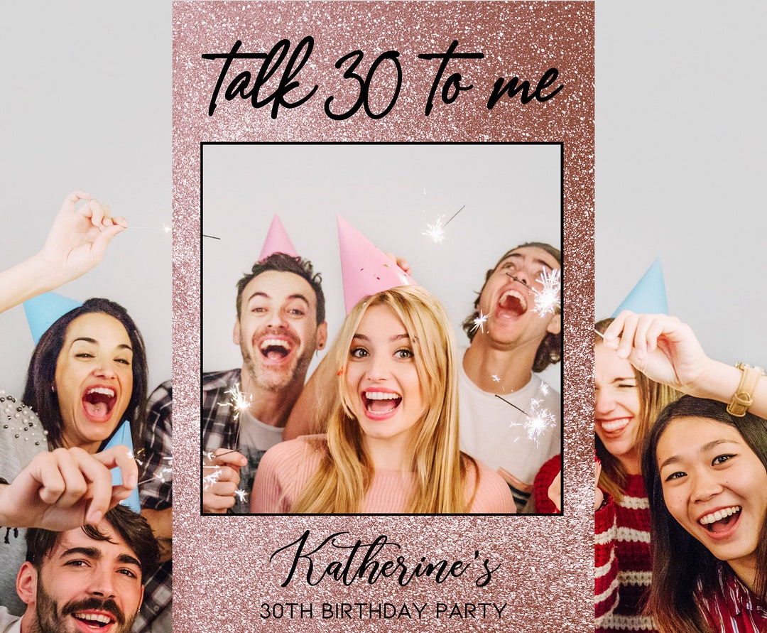 Talk Thirty to Me Photo Booth 30th Birthday Photo Booth - Etsy