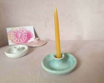 Candle holder mini / small candle holder beeswax candles / small ceramic candle holder / small candlestick