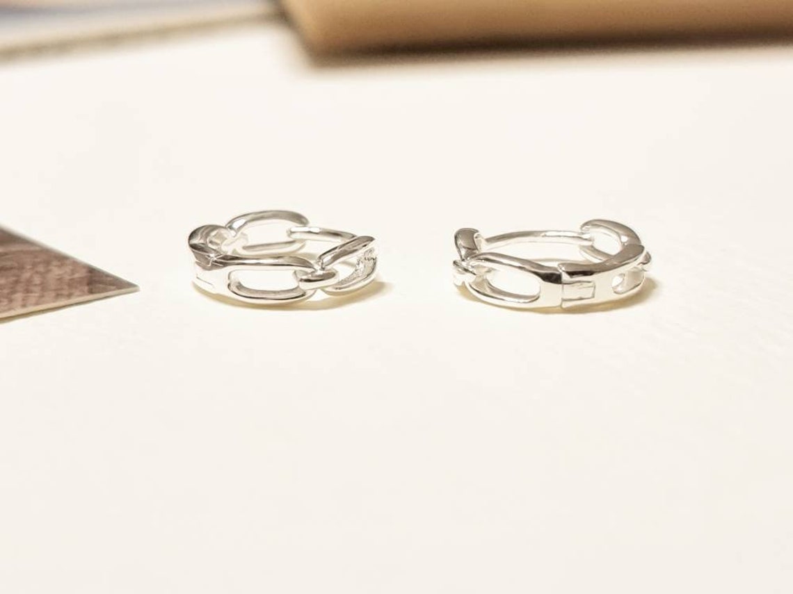 925 Silver Simple Earrings One Touch Earrings Simple - Etsy UK