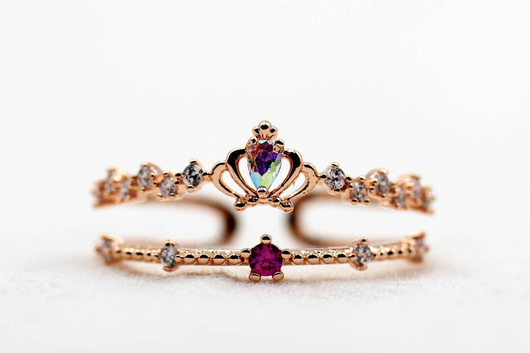 Crown Rings Crown Simple Rings Crown Fashion Rings Etsy