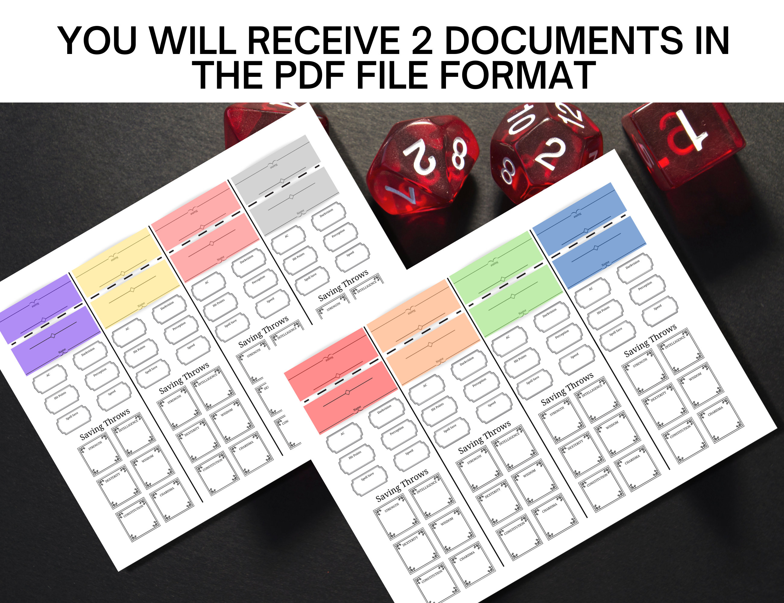 D&D 5e Initiative Tracker DM Screen Hanger to Track Character Stats ...