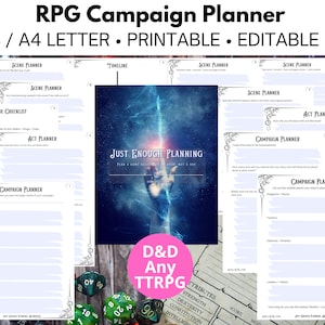 Dungeon master campaign planner to plan your entire TTRPG with story arcs / weekly game adventures for a cohesive story