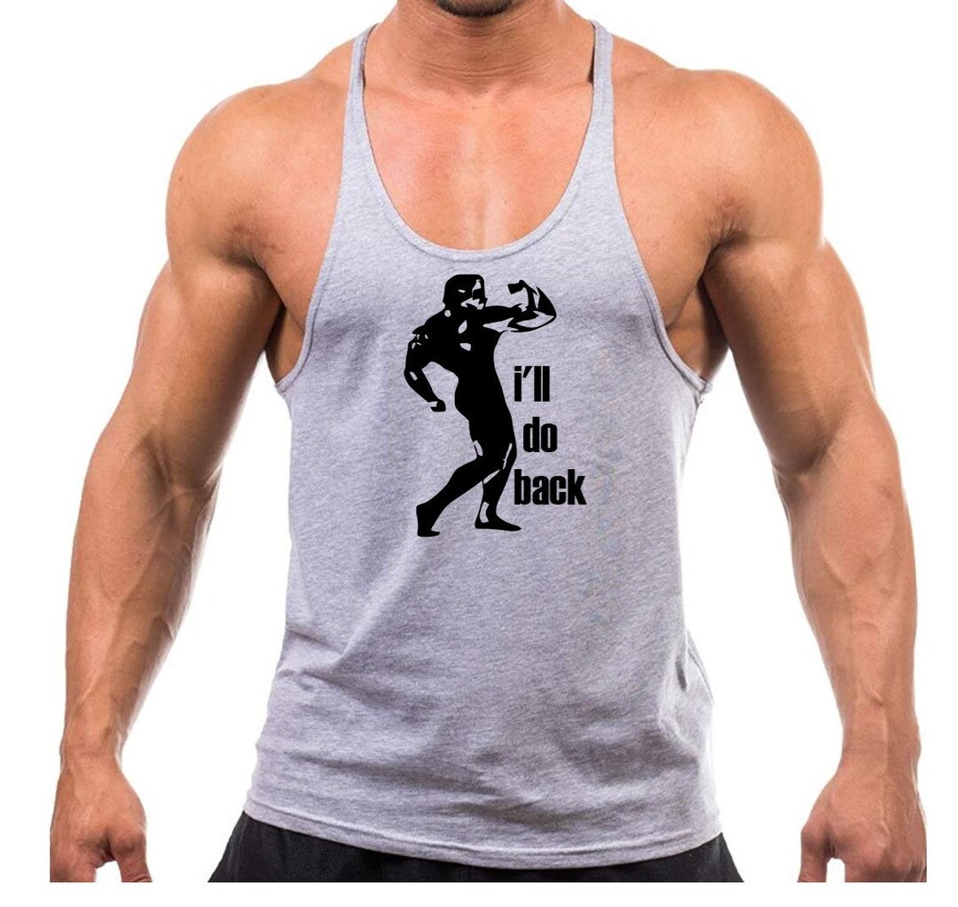 Men's Y-back Muscle Workout Fitness Bodybuilding Tank Top I'll Do Back ...