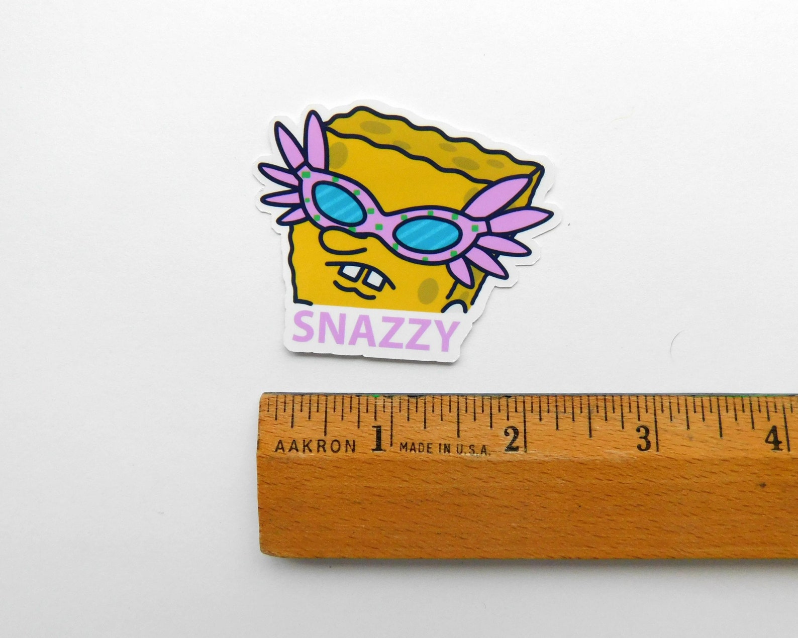 Spongebob Snazzy Sassy Vinyl Sticker Decal | Etsy