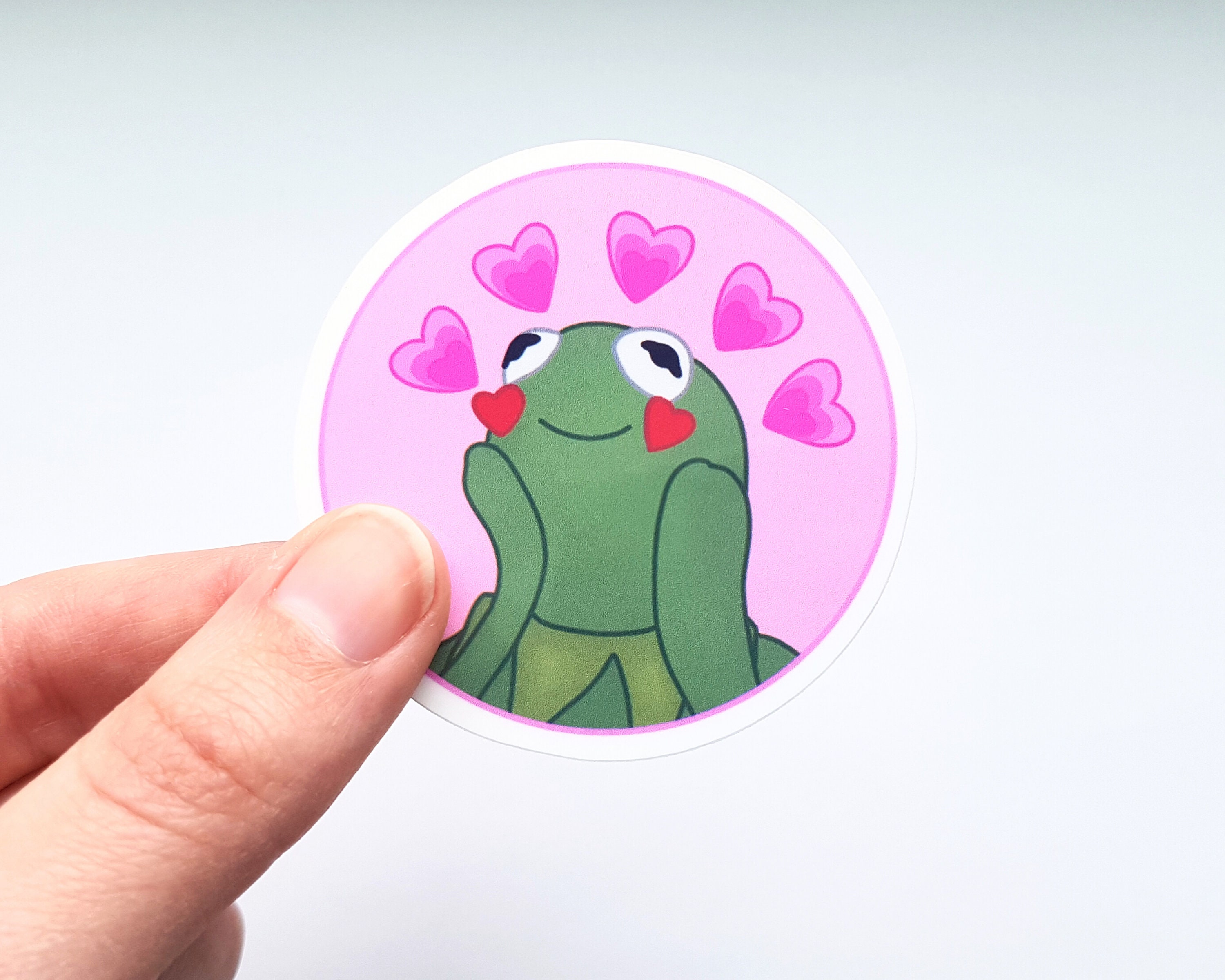 Kermit the Frog Muppets Vinyl Sticker Laminated Waterproof Water Bottle ...