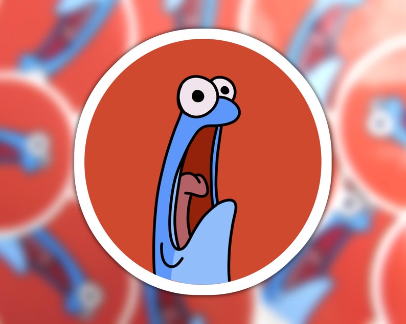 Anchovy Spongebob Fish Vinyl Sticker Water Resistant UV Etsy