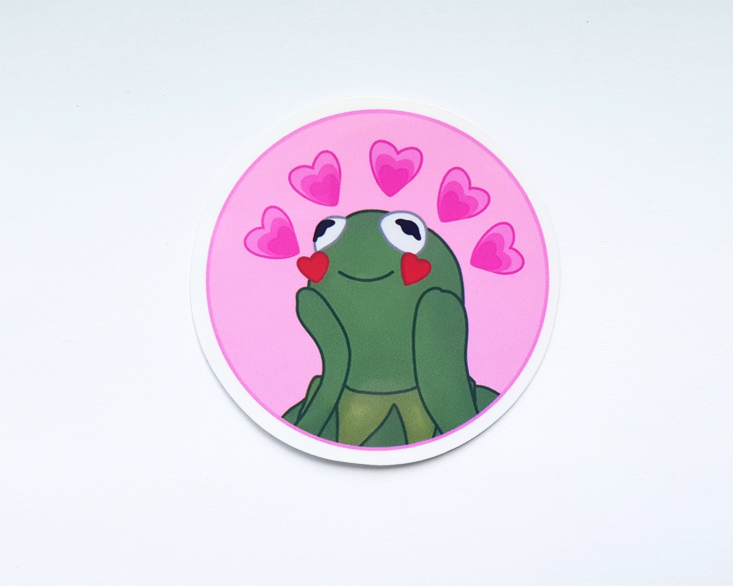 Kermit the Frog Muppets Vinyl Sticker Laminated Waterproof Water Bottle ...