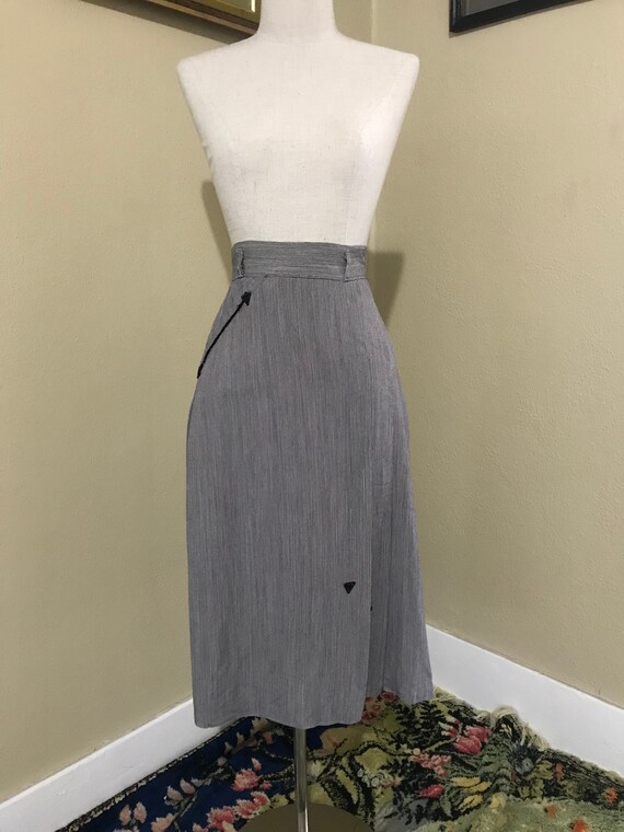 1940s western pencil skirt