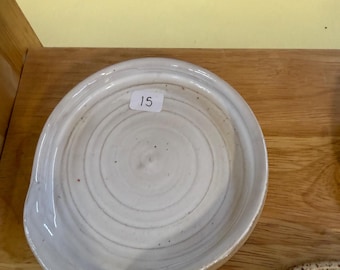 Handmade Ceramic Spoon Rest, Wheelthrown Pottery