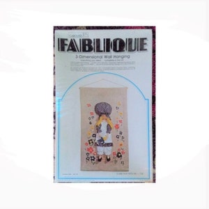 Fablique 3D Wall Hanging Kit Carousel Girl Nursery Decor (14x24) Vintage