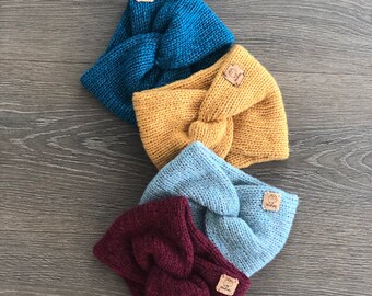 earwarmer New Knit The Change Tricot\u00e9 Twist Band Headband Handmade