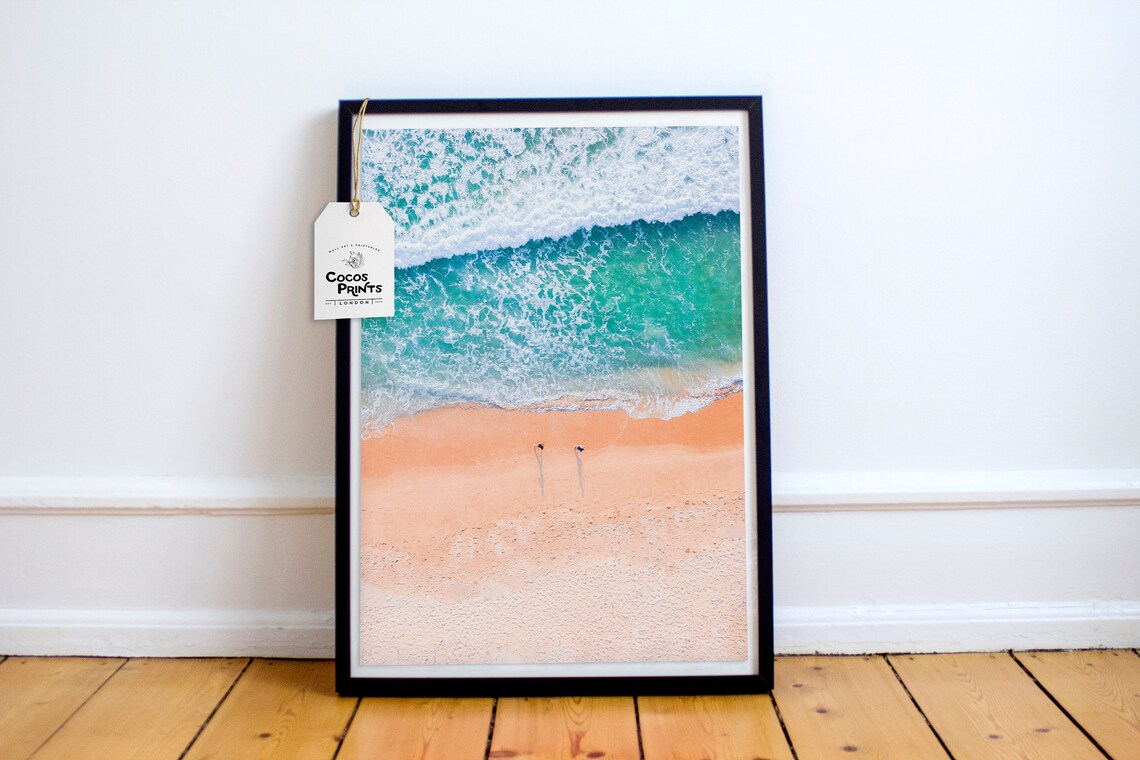 Modern Beach Art Beach Surf Wall Art Aerial Ocean Print and Etsy